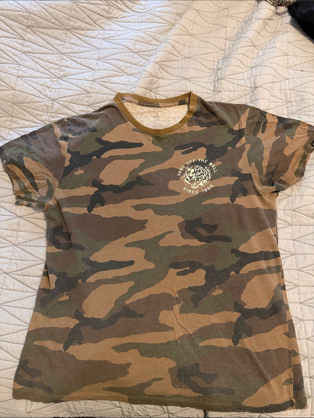 Vans Camo Graphic Short Sleeve Tee - Green/Brown